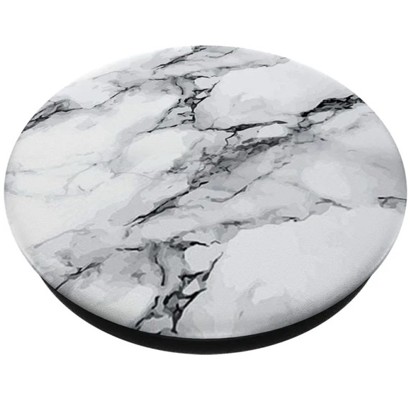 🆕 POPSOCKET Marble Design for phone or table, black and white - Picture 1 of 3